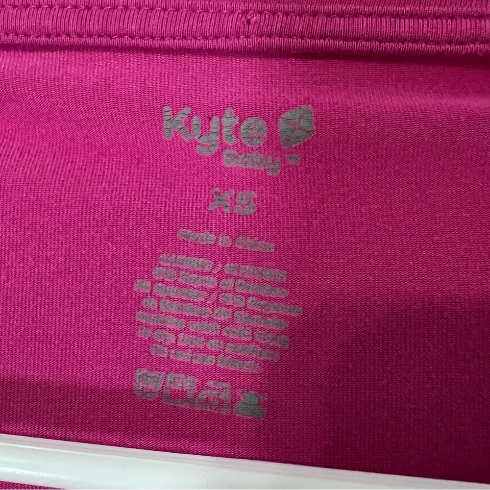 Kyte Baby Women’s Bamboo Relaxed Fit Hot Pink V-Neck Top Size XS - Picture 3 of 4